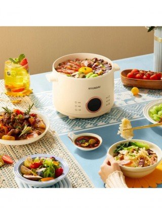 2.0L Electric Rice Cooker Cooking Pot Mini Multicooker Lunch