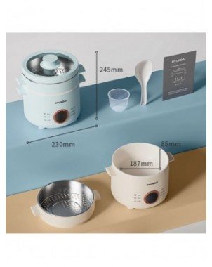 2.0L Electric Rice Cooker Cooking Pot Mini Multicooker Lunch