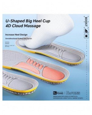 Sport Insoles Arch Support Breathable Technology Design Shock