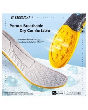Sport Insoles Arch Support Breathable Technology Design Shock