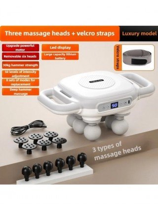 Six-head Fascia Massage Gun Full Body Deep Massage Electric