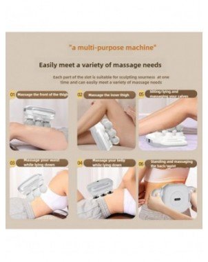 Six-head Fascia Massage Gun Full Body Deep Massage Electric