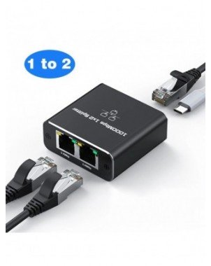 Gigabit Ethernet Switch Rj45 Splitter LAN Extension Adapter
