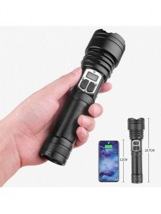 High Power XHP160 Led Flashlight Rechargeable 16 Core Torch