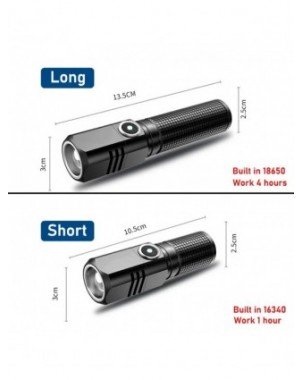 10000 Lumens Mini Powerful Led Flashlight XHP50 Built in