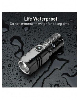 10000 Lumens Mini Powerful Led Flashlight XHP50 Built in
