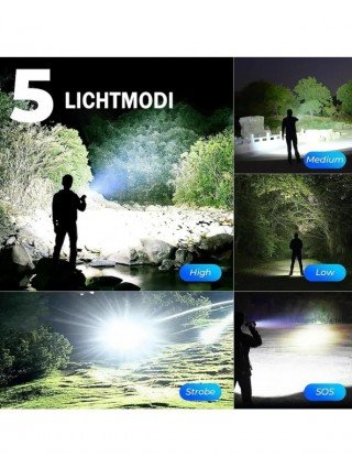 Rechargeable GT10 Flashlight Super Bright Portable Ultra Power