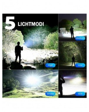 Rechargeable GT10 Flashlight Super Bright Portable Ultra Power