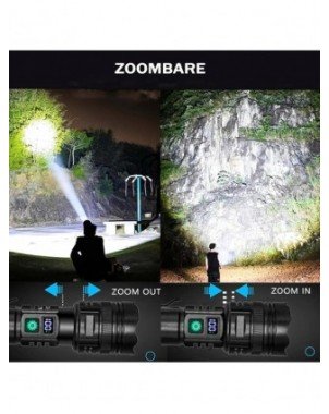 Rechargeable GT10 Flashlight Super Bright Portable Ultra Power