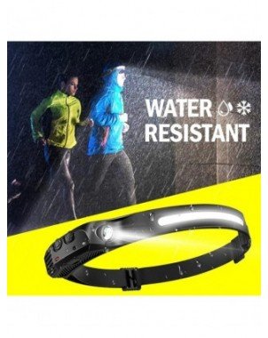1~5Pack Headlamp USB Rechargeable LED Sensor Flashlight XPE+COB