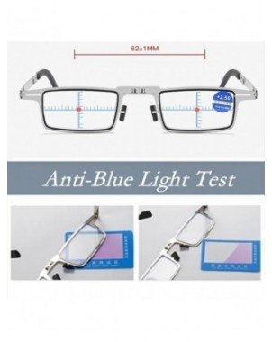 Retro Folding Reading Glasses for Men / Women Metal Frame