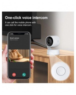 Tuya 5MP One-touch Call Indoor Baby Monitor WiFi PTZ Camera
