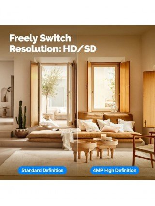MOES Tuya Wi-Fi 6 Smart Indoor 4MP HD Security Pan/Tilt Camera