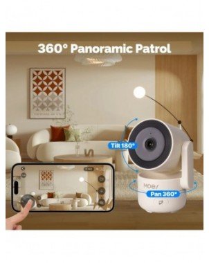 MOES Tuya Wi-Fi 6 Smart Indoor 4MP HD Security Pan/Tilt Camera