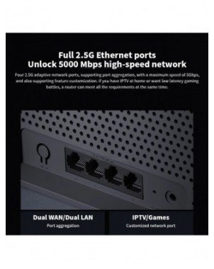 Xiaomi Router BE6500 Quad Nucleus Wifi7 6500Mbps 2.5G Ethernet
