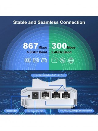 NEWFAST 1200Mbps Outdoor WIFI Router/AP High Power Long Range
