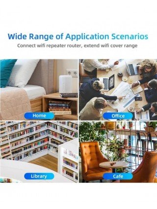 1200Mbps 2.4G 5GWiFi Dual Band Repeater Wireless Signal Range