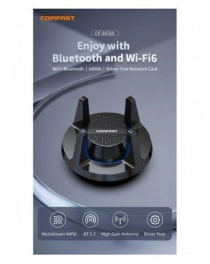 COMFAST WiFi USB Adapter AX900 Bluetooth 5.3 wifi6 Adaptador