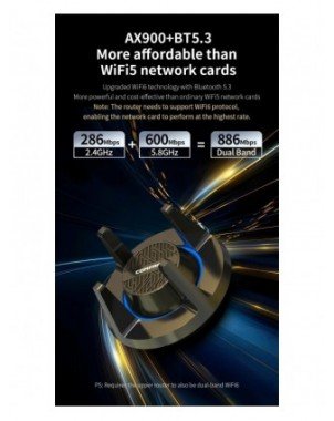 COMFAST WiFi USB Adapter AX900 Bluetooth 5.3 wifi6 Adaptador