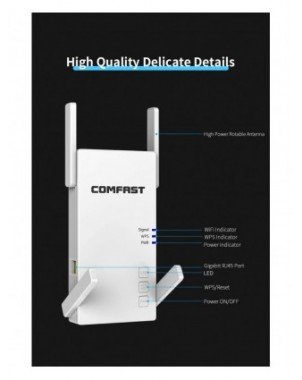 Comfast AC2100 WiFi Repeater Dual Band 2.4G&5.8GHz Wireless