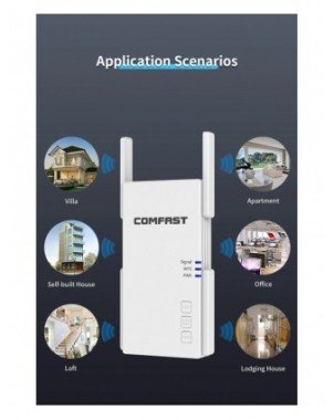 Comfast AC2100 WiFi Repeater Dual Band 2.4G&5.8GHz Wireless