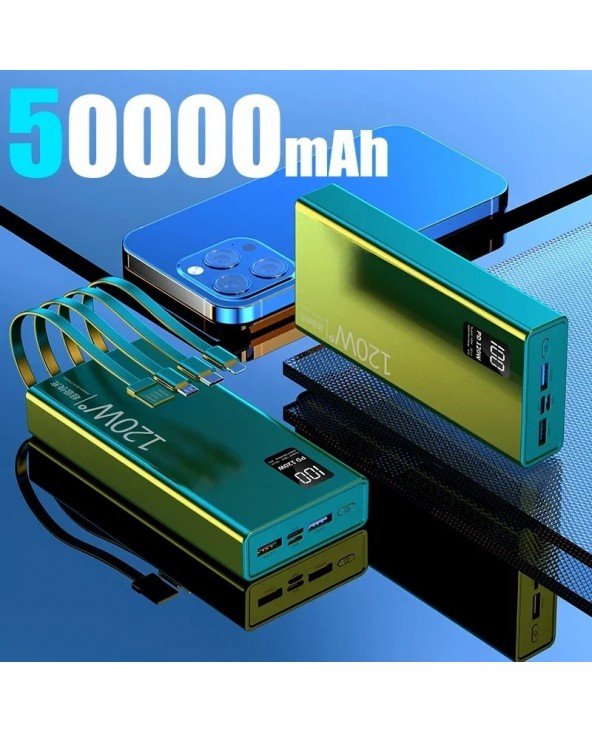 Lenovo 50000mAh High Capacity Power Bank 4 in 1 120W Fast Lenovo 50000mAh High Capacity Power Bank 4 in 1 120W Fast