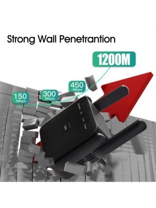 FENVI 5Ghz AC1200 WiFi Repeater 1200Mbps Router Black WiFi