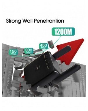 FENVI 5Ghz AC1200 WiFi Repeater 1200Mbps Router Black WiFi