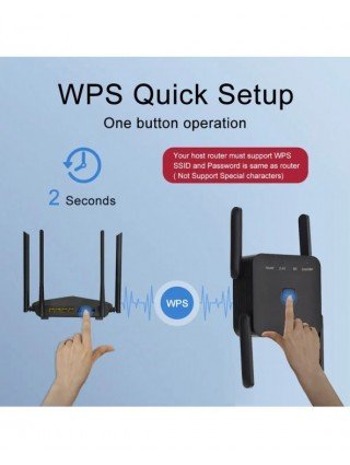 FENVI 5Ghz AC1200 WiFi Repeater 1200Mbps Router Black WiFi