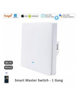Tuya Smart Life WiFi 433mhz Wireless Push Button Wall Switch