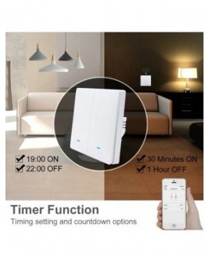 Tuya Smart Life WiFi 433mhz Wireless Push Button Wall Switch