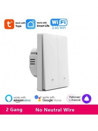 Tuya Smart WiFi Light Switch EU UK Push Button Wall Switch No