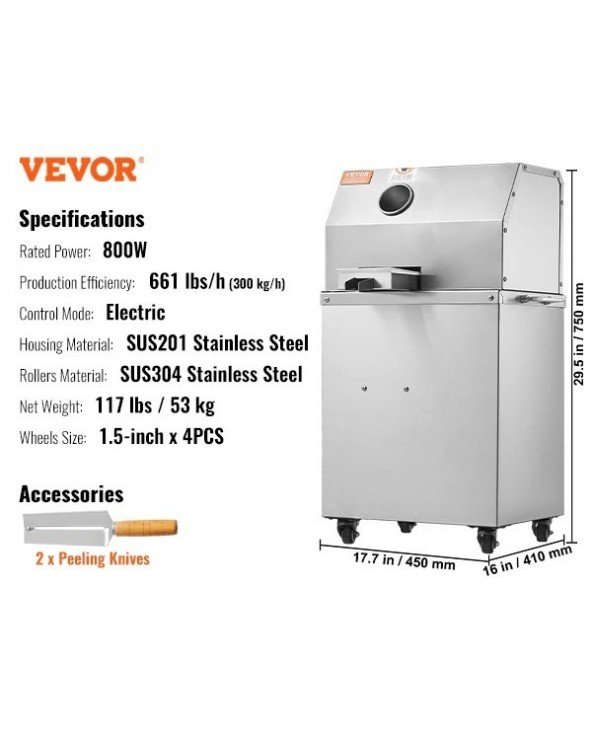 Electric Sugar Cane Juicer 750/800W Sugarcane Juicer Machine Electric Sugar Cane Juicer 750/800W Sugarcane Juicer Machine