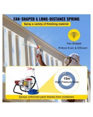 High Pressure Airless Wall Paint Sprayer Spraying Machine
