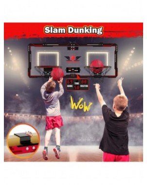2x Basketball Hoop Indoor Outdoor Electric Basketball Mini