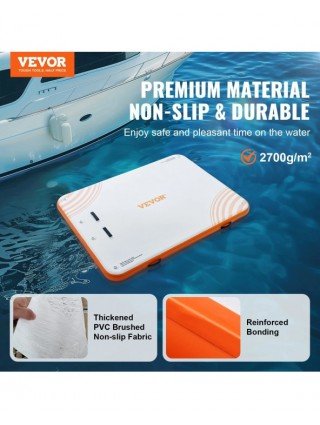 Inflatable Floating Dock 10x8FT Non-Slip Water Detachable