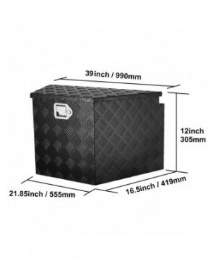 Trailer Tongue Box Aluminum Alloy Tongue Box Tool Chest Heavy