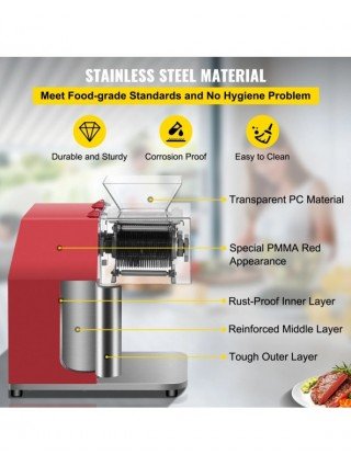 250kg/H Commercial Electric Meat Slicer Grinder Vegetable