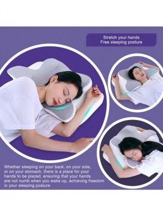 Memory Foam Pillows Butterfly Shaped Relaxing Cervical Slow