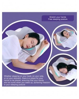 Memory Foam Pillows Butterfly Shaped Relaxing Cervical Slow