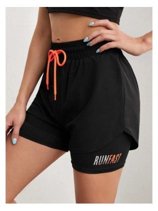Women's High Rise Yoga Shorts With Elastic Proximity Control