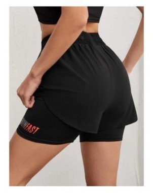 Women's High Rise Yoga Shorts With Elastic Proximity Control