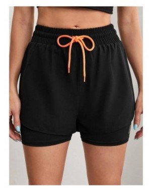 Women's High Rise Yoga Shorts With Elastic Proximity Control