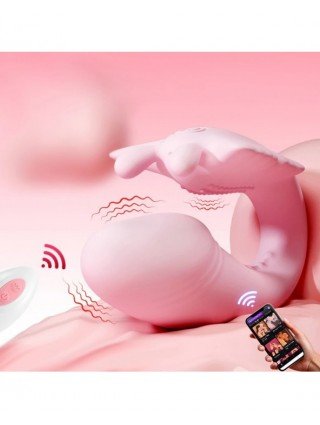 Wearable Dildo Vibrator G Spot Clitoris Stimulator Butterfly