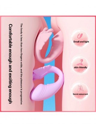 Wearable Dildo Vibrator G Spot Clitoris Stimulator Butterfly