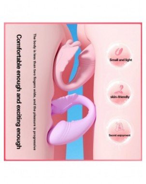 Wearable Dildo Vibrator G Spot Clitoris Stimulator Butterfly