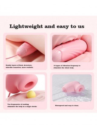 APP remote control 2-in-1 sucking vibrator clitoris orgasm