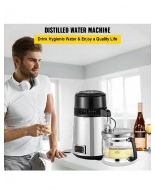 4L Pure Water Distiller Purifier Filter Dispenser Drinking