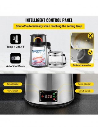 4L Pure Water Distiller Purifier Filter Dispenser Drinking