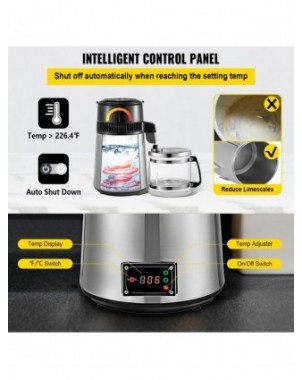 4L Pure Water Distiller Purifier Filter Dispenser Drinking